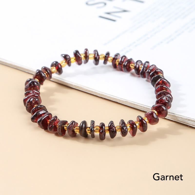 Natural Irregular Shape Crystal Bracelet for Meditation and Balance