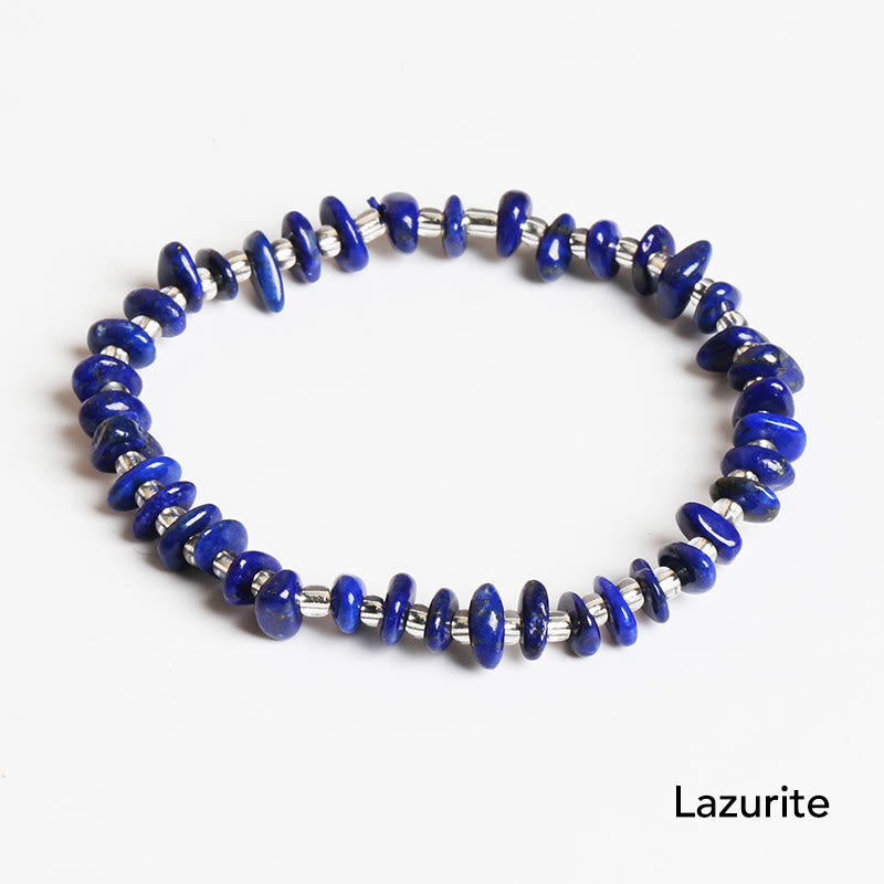 Natural Irregular Shape Crystal Bracelet for Meditation and Balance