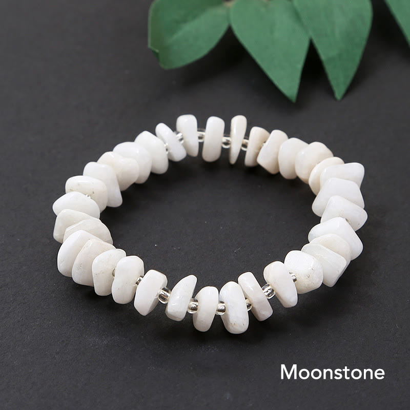 Natural Irregular Shape Crystal Bracelet for Meditation and Balance
