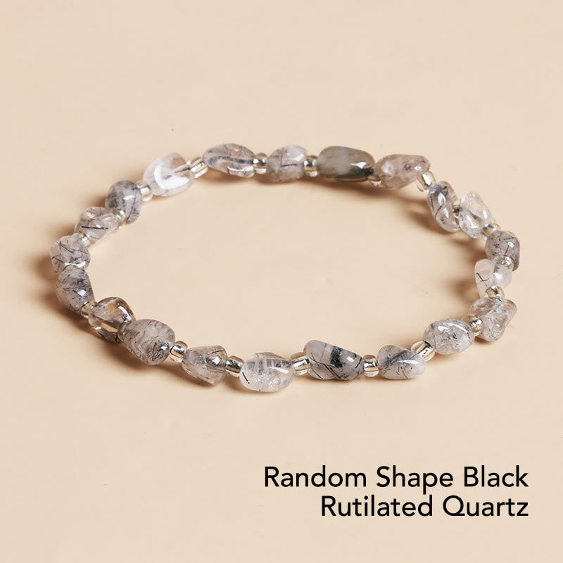 Natural Irregular Shape Crystal Bracelet for Meditation and Balance