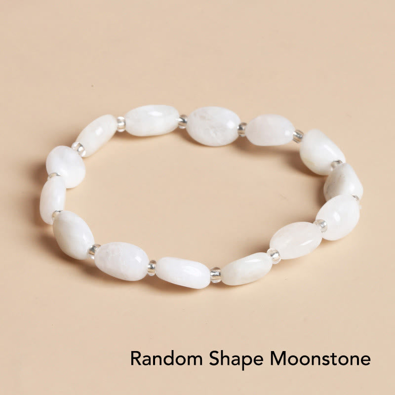 Natural Irregular Shape Crystal Bracelet for Meditation and Balance