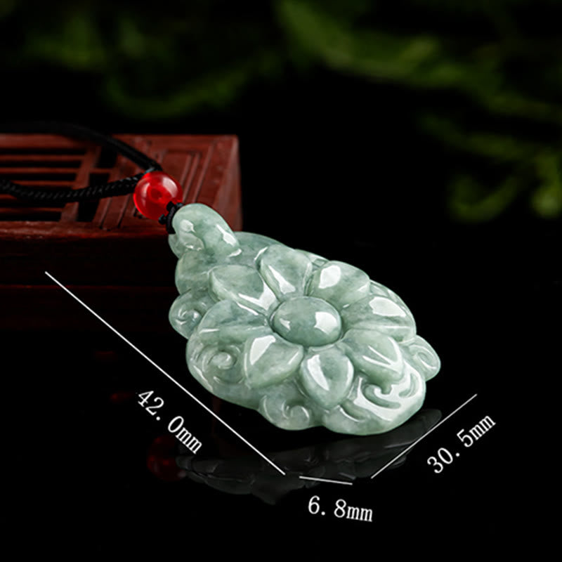 Natural Jade Luck Pendant Necklace | Prosperity & Abundance