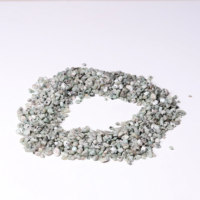 Natural Kiwi Jasper Crystal Chips 5-9mm Raw Decoration