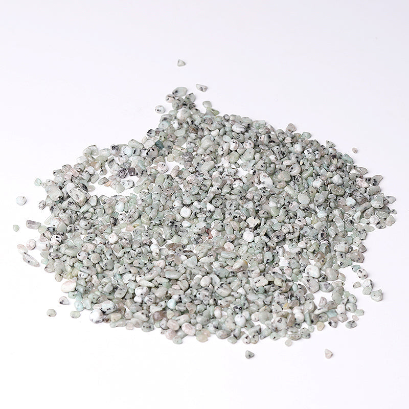 Natural Kiwi Jasper Crystal Chips 5-9mm Raw Decoration