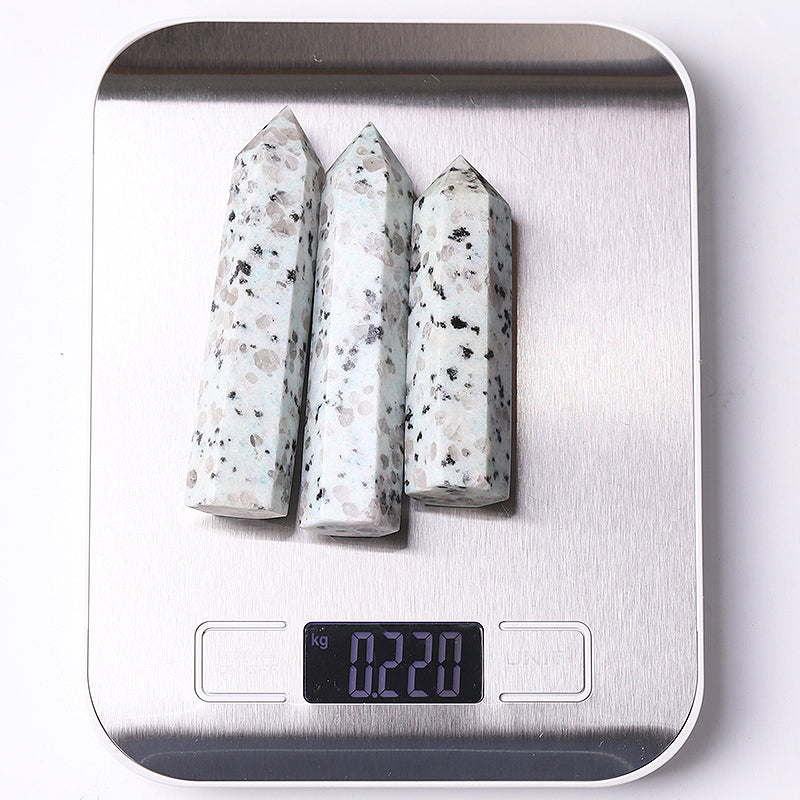 Natural Kiwi Jasper Crystal Point Tower 2.4-4.5 Inch Healing