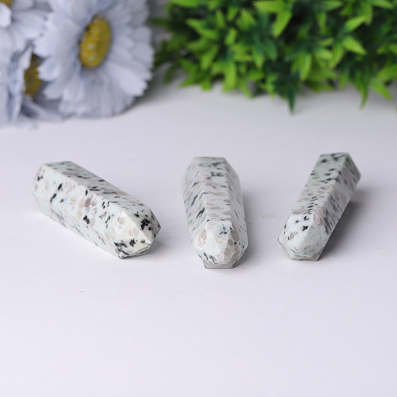 Natural Kiwi Jasper Crystal Point Tower 2.4-4.5 Inch Healing