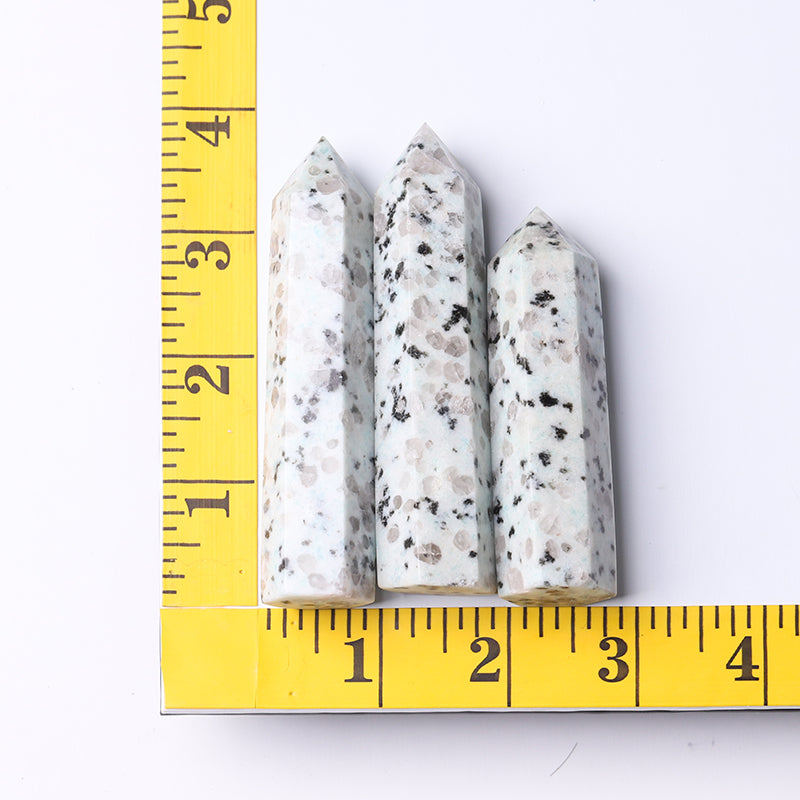 Natural Kiwi Jasper Crystal Point Tower 2.4-4.5 Inch Healing