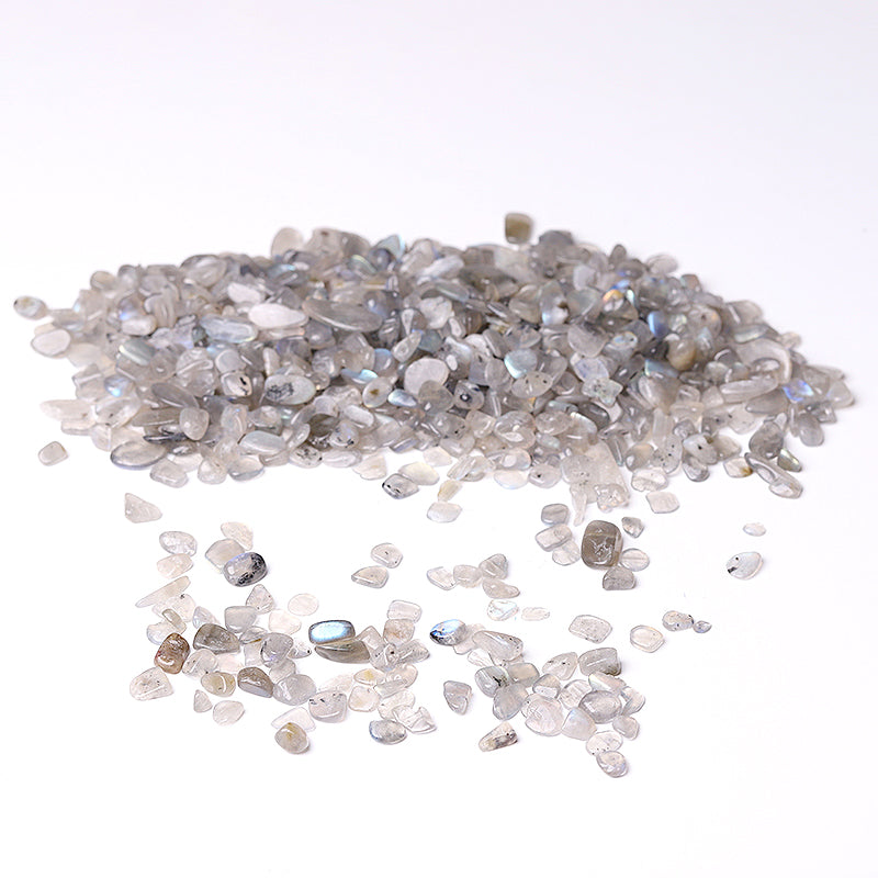 Natural Labradorite 5-9mm Chips for Decoration & Healing