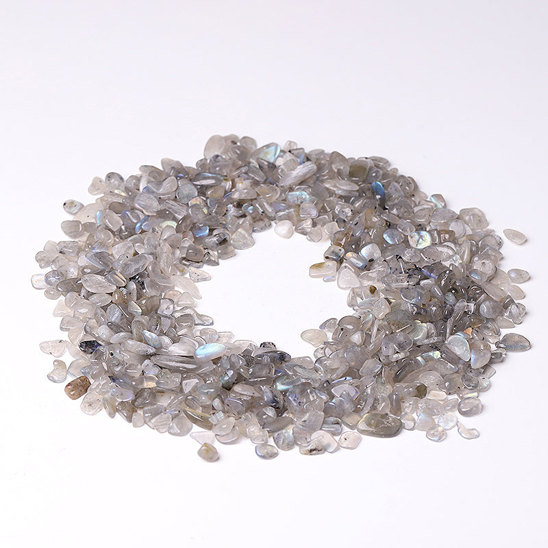 Natural Labradorite 5-9mm Chips for Decoration & Healing