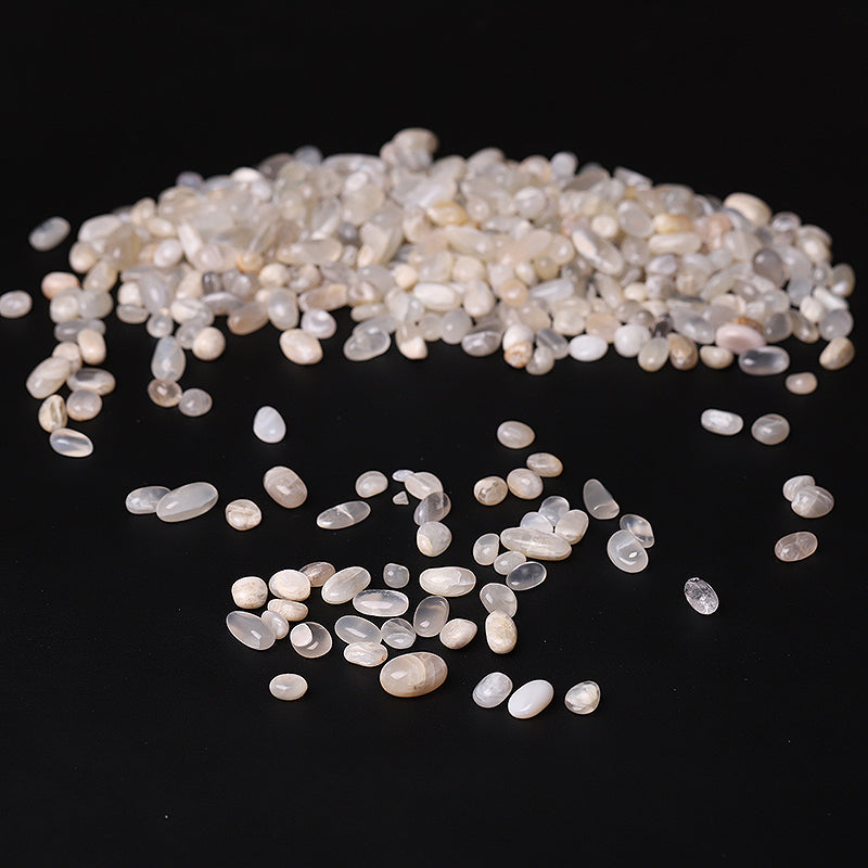 Natural Moonstone Chips 5-9mm Tumbled Stones for Healing