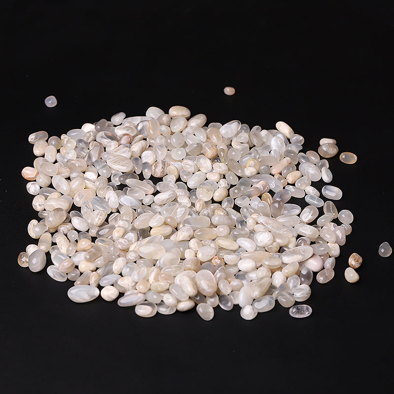Natural Moonstone Chips 5-9mm Tumbled Stones for Healing