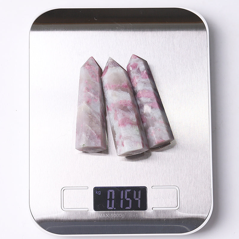 Natural Pink Tourmaline Crystal Point 2.4-4.5in Healing Stone