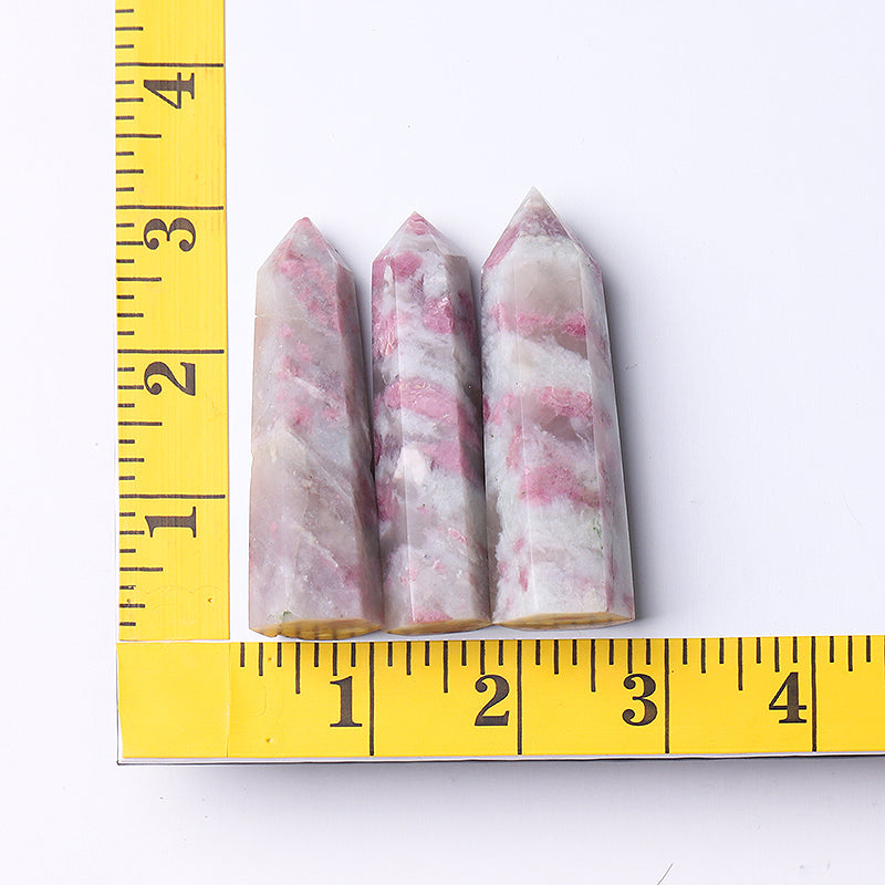 Natural Pink Tourmaline Crystal Point 2.4-4.5in Healing Stone