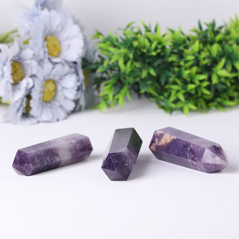 Natural Purple Mica Crystal Tower 2.4-4.5 Inch Healing Point