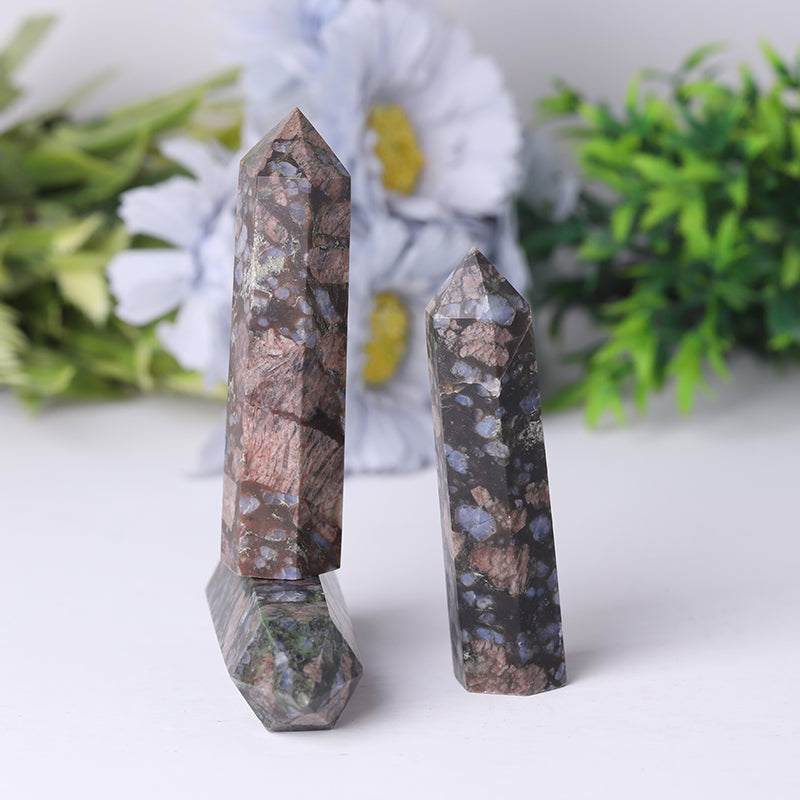 Natural Que Sera Llanite Healing Crystal Tower 2.4-4.5 inches