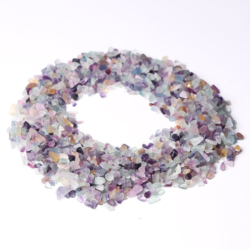 Natural Rainbow Fluorite Crystal Chips 5-9mm for Healing