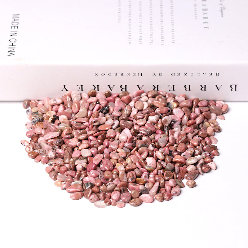 Natural Rhodonite Chips 5-7mm & 7-9mm for Decoration