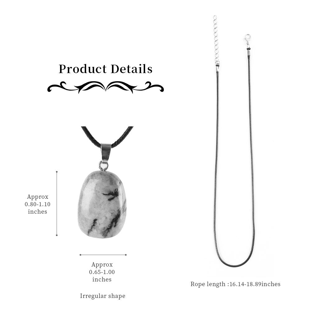 Natural Rhodonite Healing Crystal Pendant 0.8-1.1 inch