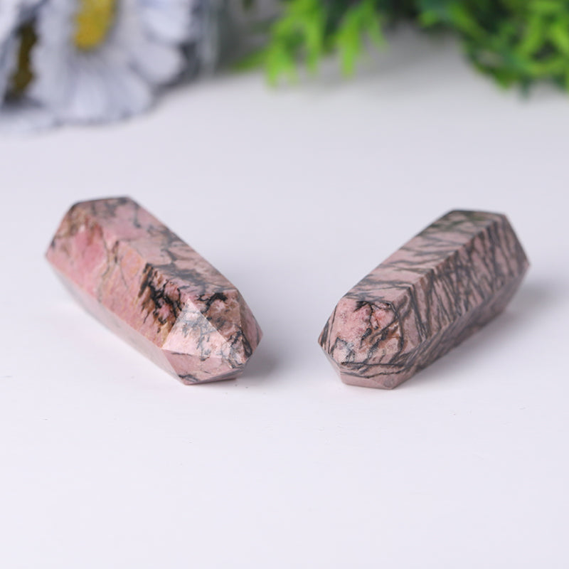Natural Rhodonite Healing Tower 2.4-4.5 in Points