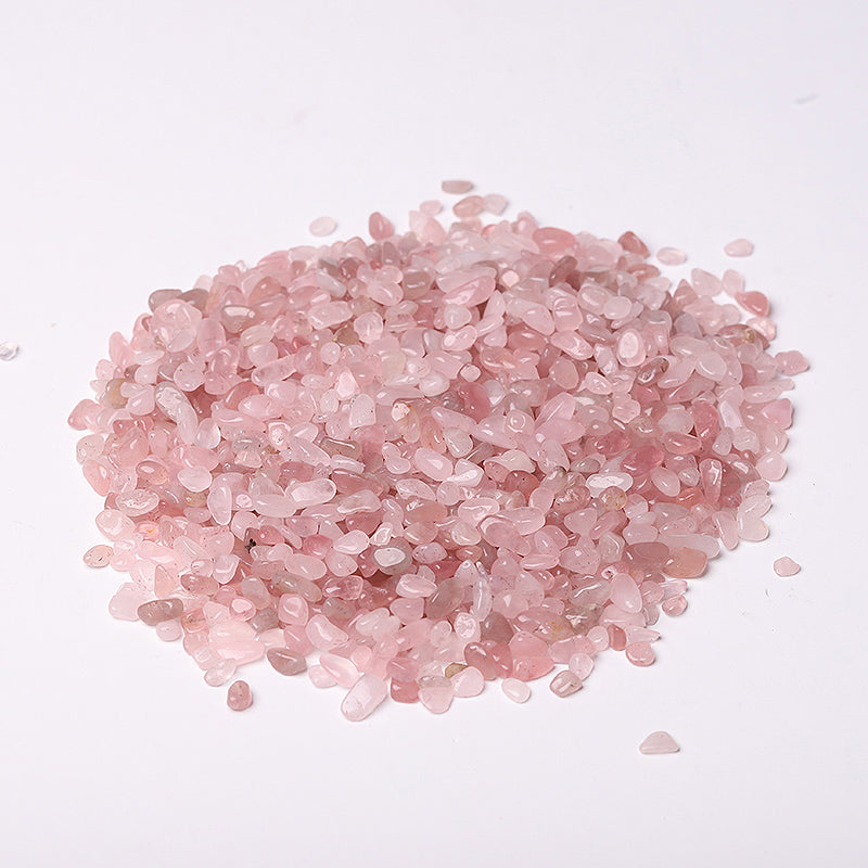 Natural Rose Quartz Tumbled Stones Chips 5-9mm Healing Crystals