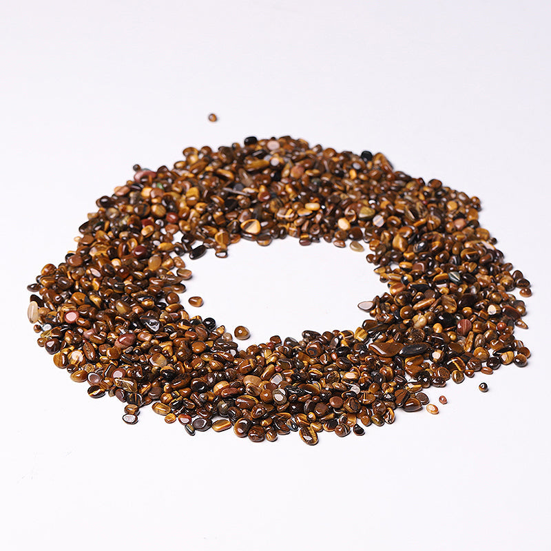 Natural Tiger Eye Chips 5-9mm Polished Stones