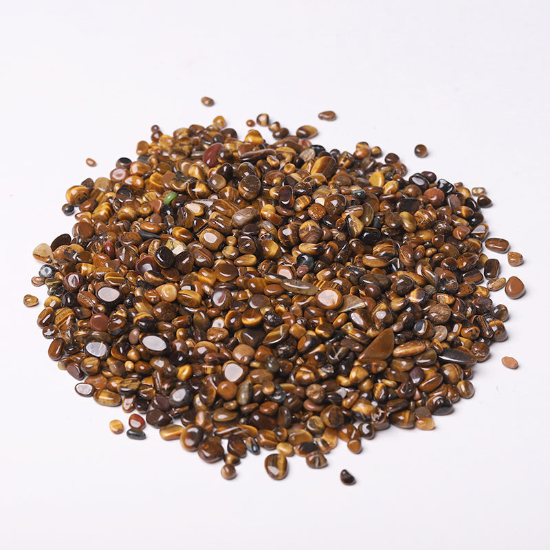 Natural Tiger Eye Chips 5-9mm Polished Stones