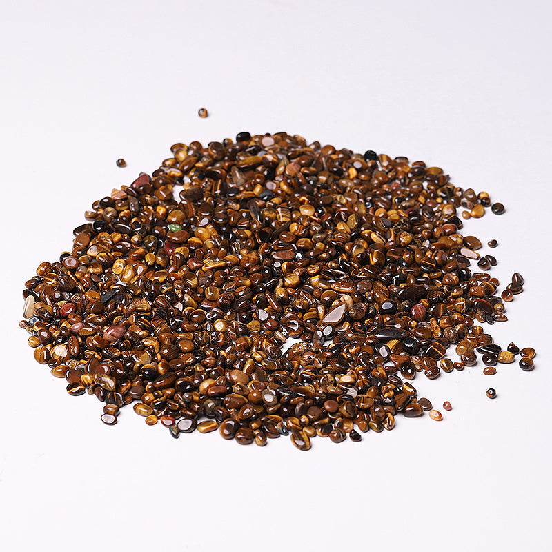 Natural Tiger Eye Chips 5-9mm Polished Stones