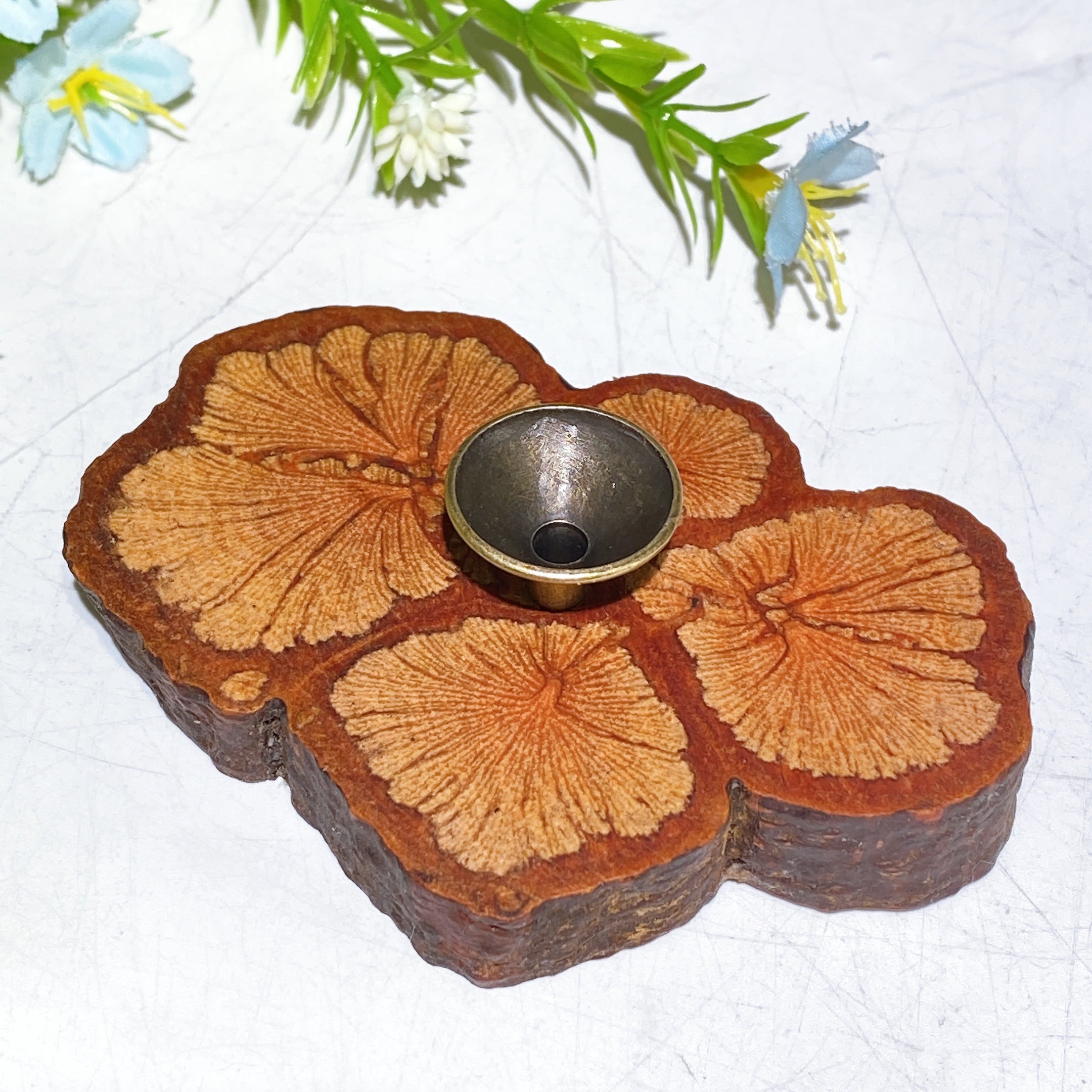 Natural Wood Stand for Crystal Spheres | 3 Inch Display