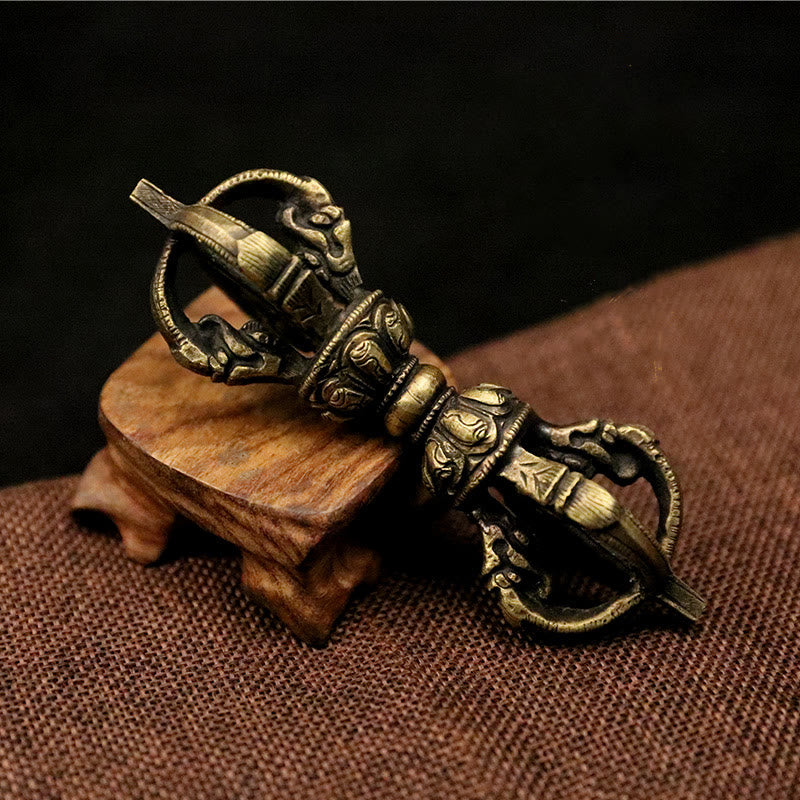 Nepal Handmade Copper Vajra Dorje Meditation Strength Decor