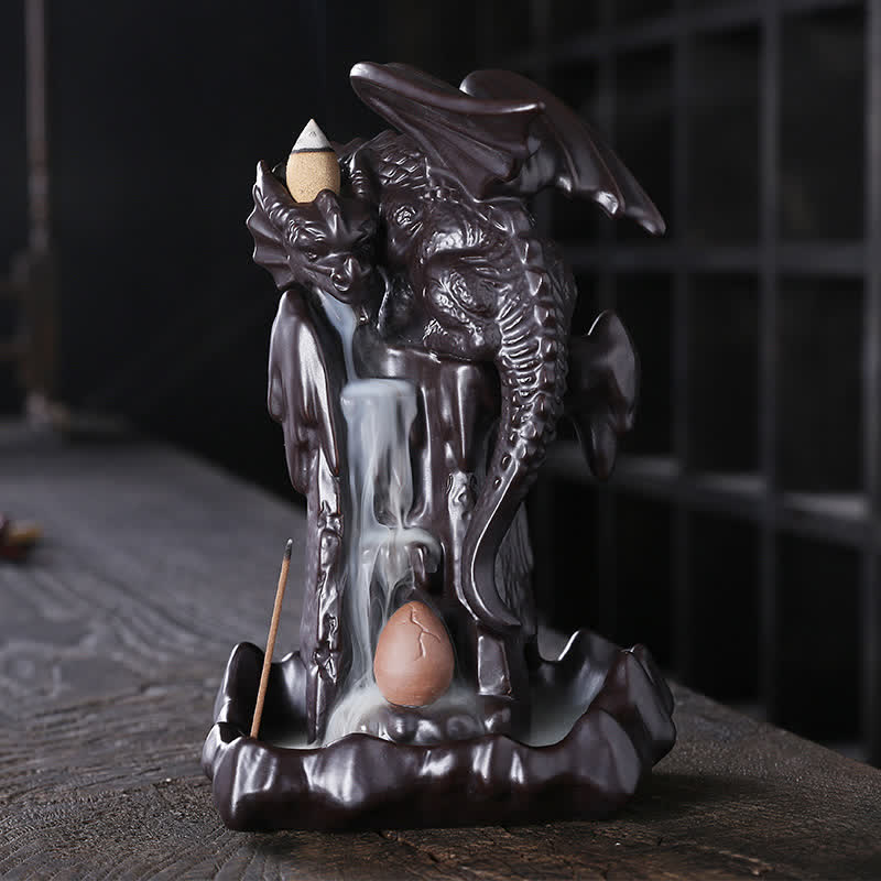 Nordic Dragon Ceramic Backflow Incense Burner | Meditation