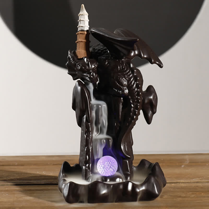 Nordic Dragon Ceramic Backflow Incense Burner | Meditation