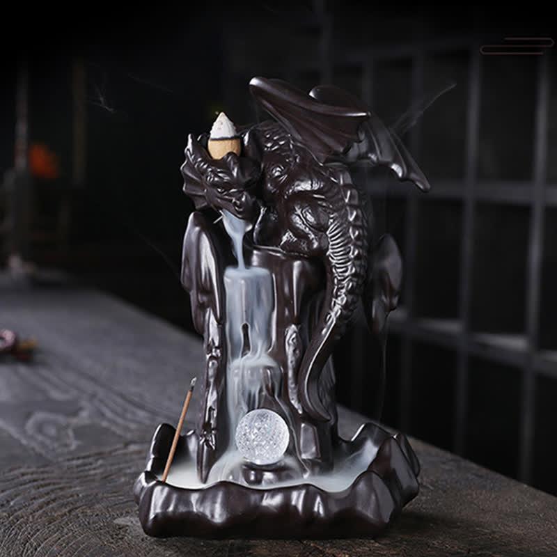 Nordic Dragon Ceramic Backflow Incense Burner | Meditation