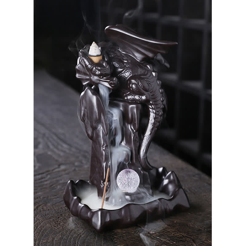 Nordic Dragon Ceramic Backflow Incense Burner | Meditation