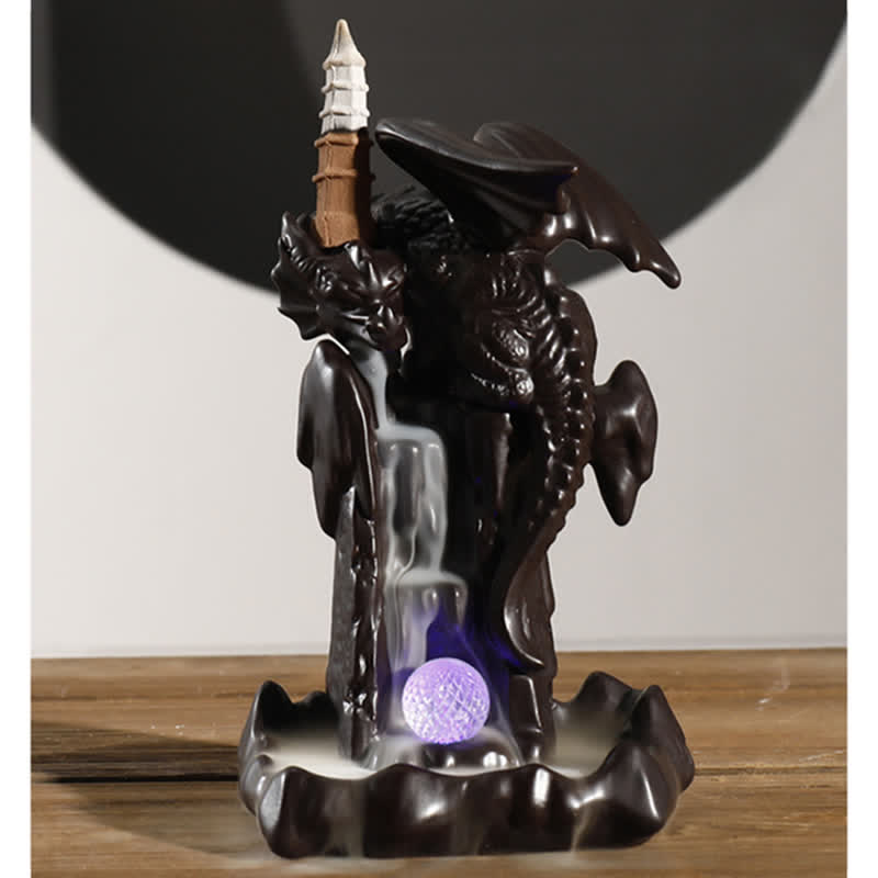 Nordic Dragon Ceramic Backflow Incense Burner | Meditation