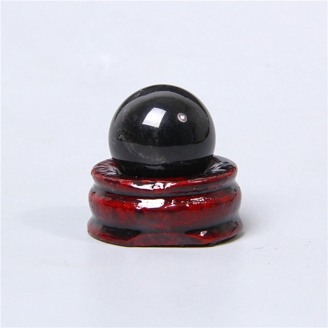 Obsidian Crystal Ball for Clarity and Harmony