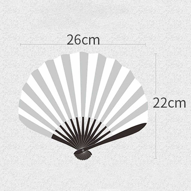 OldLace Rose Embroidery Chinese Folding Fan 22cm