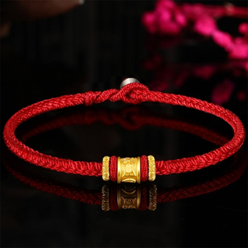 Om Mani Padme Hum Bracelet | 999 Gold & Silver Protection Rope