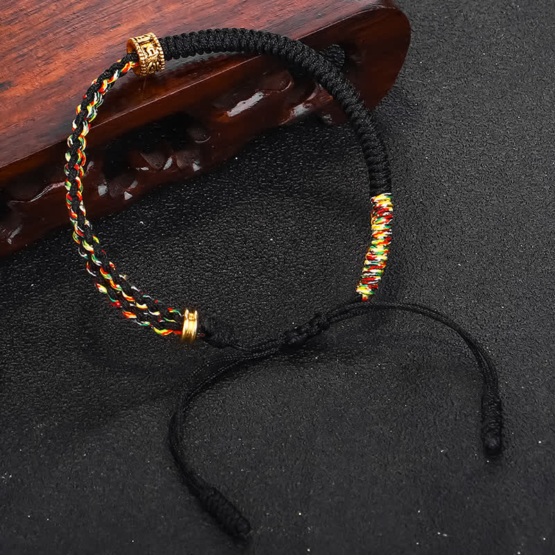 Om Mani Padme Hum Protection String Bracelet Unisex