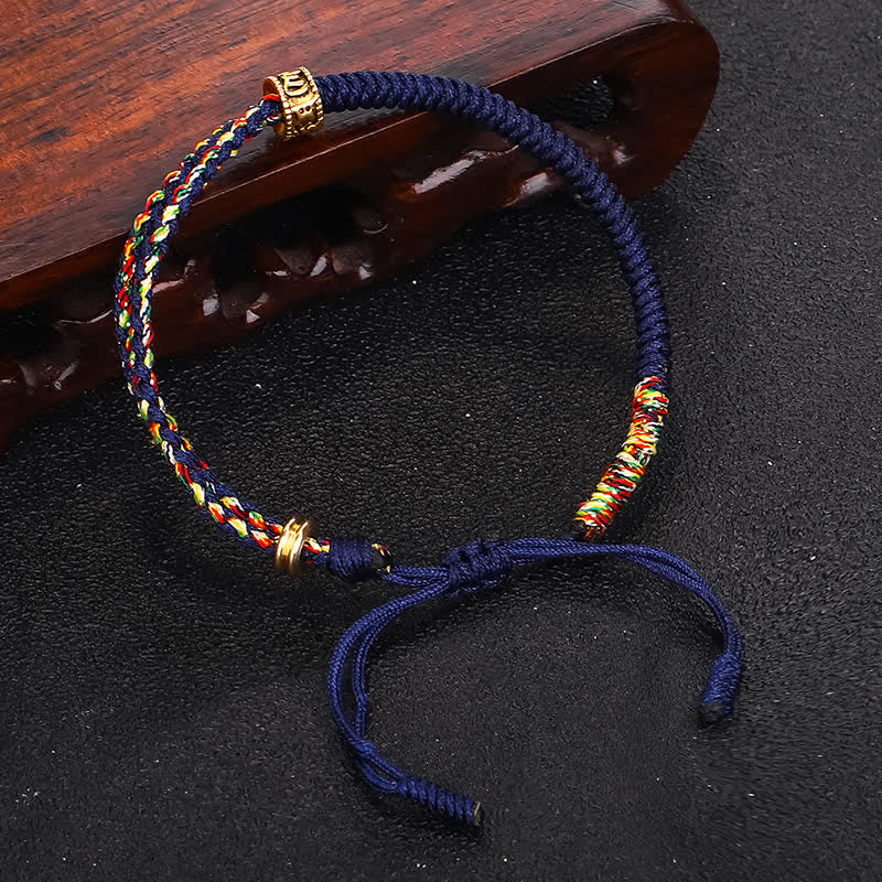 Om Mani Padme Hum Protection String Bracelet Unisex