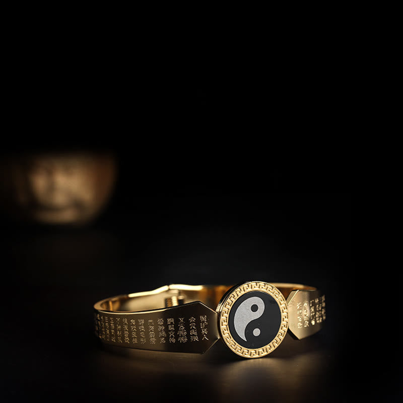 Om Mani Padme Hum Titanium Steel Harmony Bracelet | 60mm