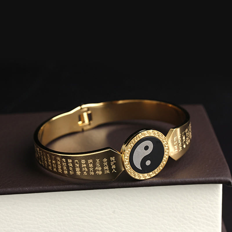 Om Mani Padme Hum Titanium Steel Harmony Bracelet | 60mm