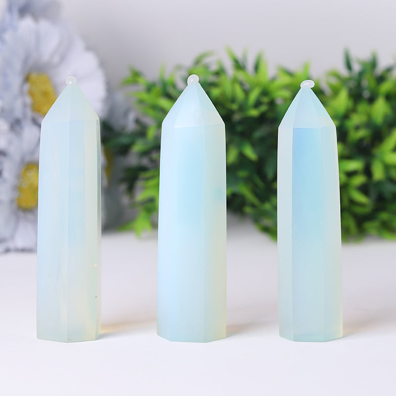 Opalite Crystal Obelisk Tower 2.4-4.5 Inch Healing Point