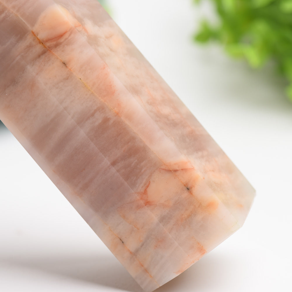 Peach Aventurine Crystal Tower 5-8 Inch Healing Energy