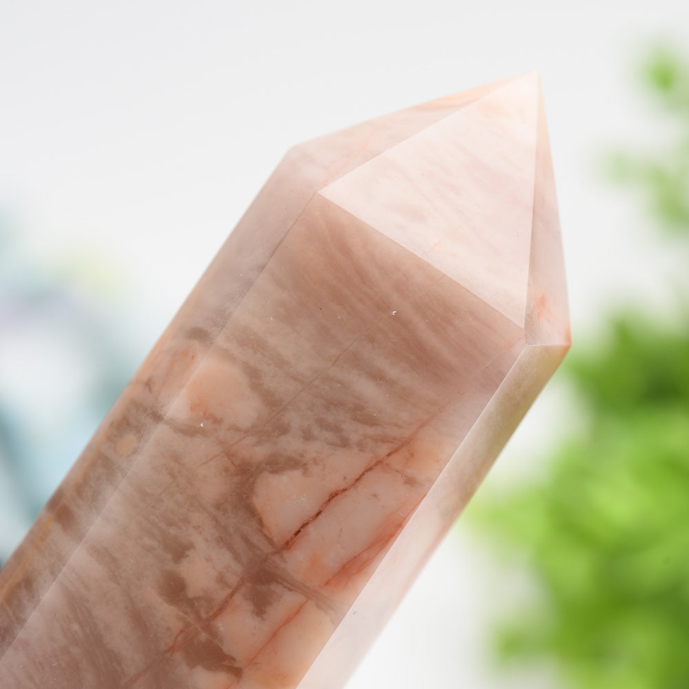 Peach Aventurine Crystal Tower 5-8 Inch Healing Energy