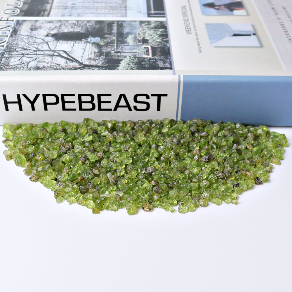 Peridot Crystal Chips 2-7 mm for Energy Healing