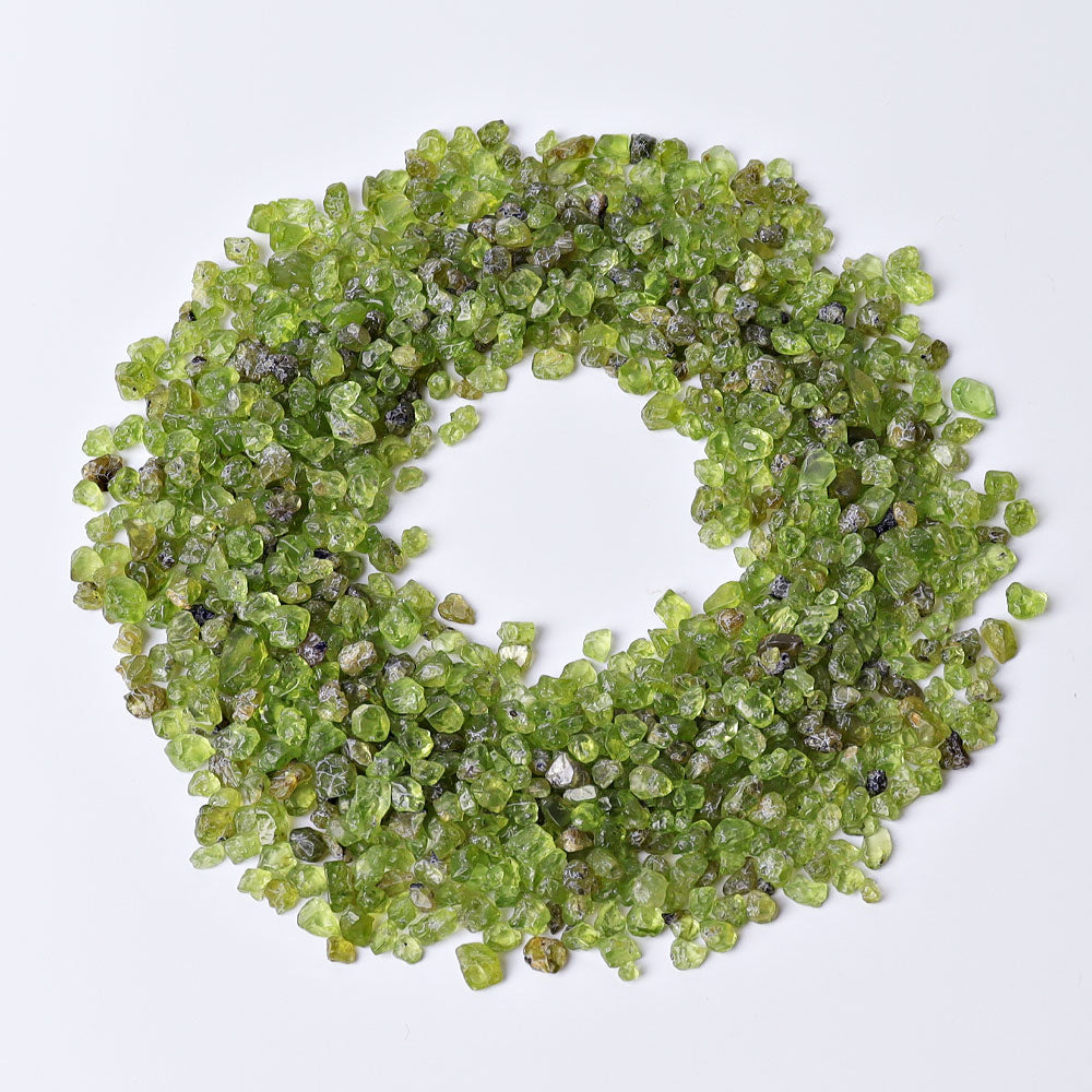 Peridot Crystal Chips 2-7 mm for Energy Healing
