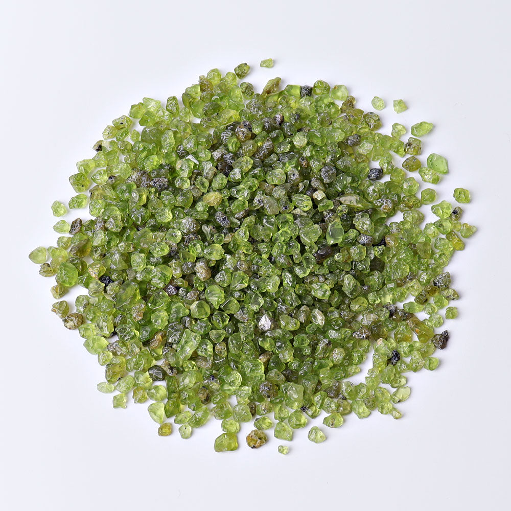 Peridot Crystal Chips 2-7 mm for Energy Healing