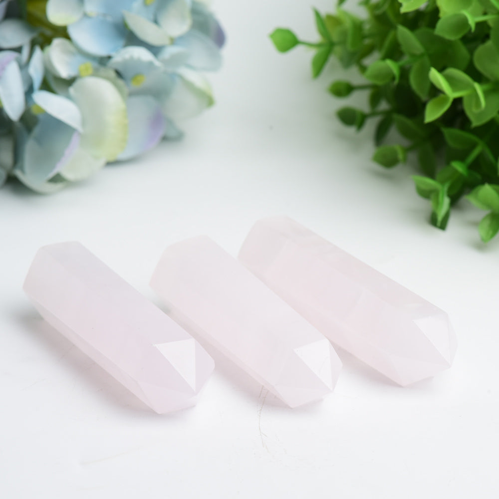 Pink Calcite Crystal Points 2.5-4.0 Inch Healing Stone
