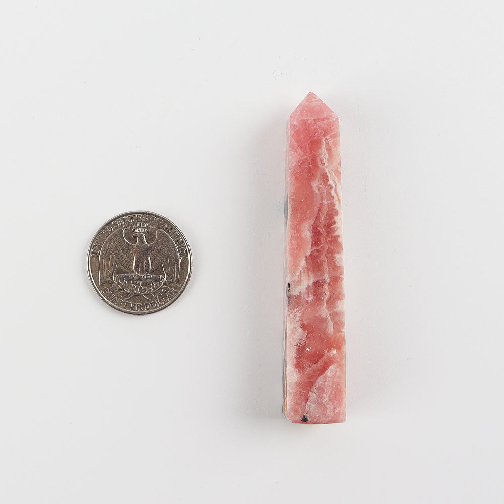 Pink Rhodochrosite Crystal Point 2-4 inch Healing Stone