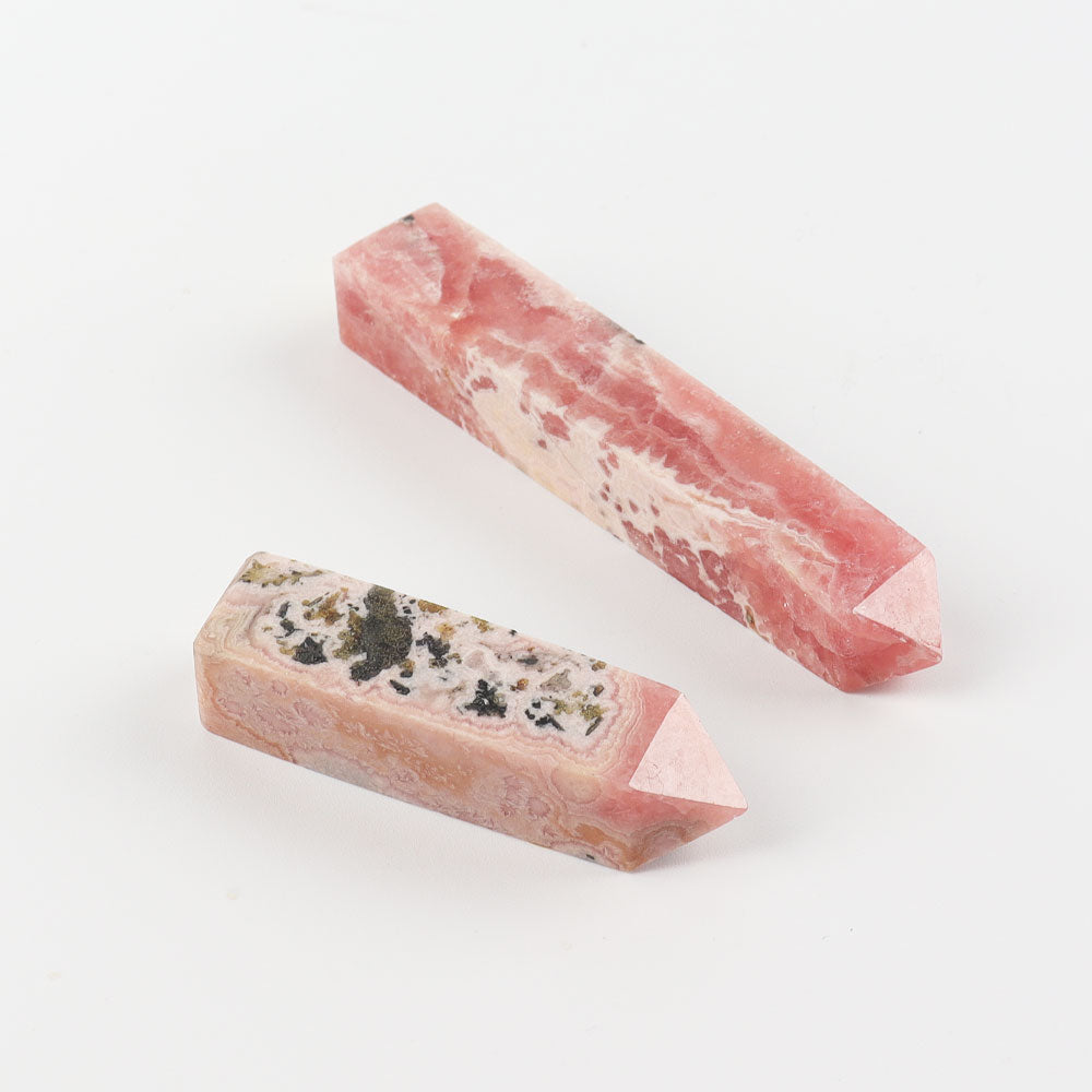 Pink Rhodochrosite Crystal Point 2-4 inch Healing Stone